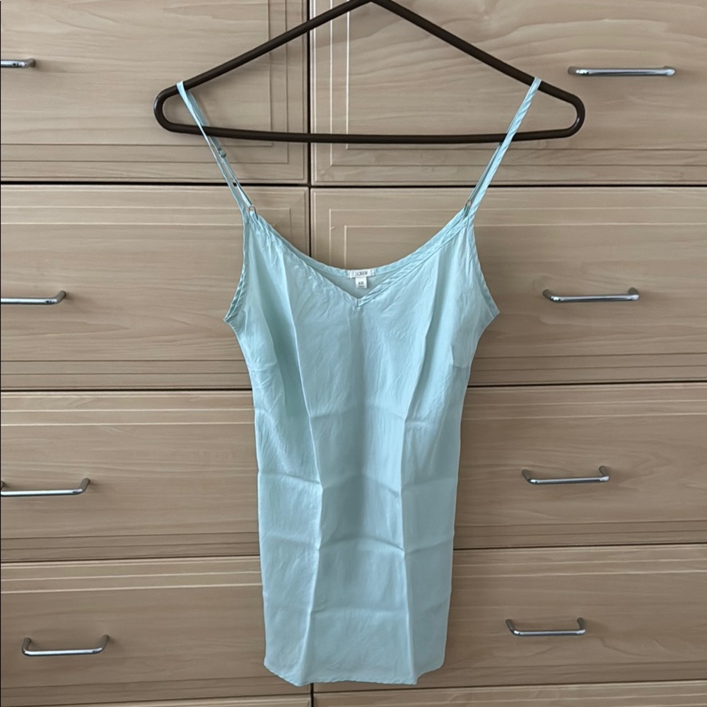 Light Blue Women's Silk Top